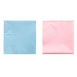 Наматрасник (клеёнка) на резинке, размер 125*65 см, цвет МИКС (голубой, розовый) 391   1915242