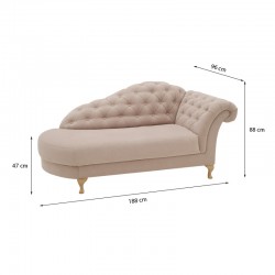 диван скамья PARIS - розовый